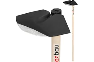 KOTARBAU® Garden Hoe Half Round 240 mm x 100 mm with Wooden Handle 110 cm Hoe Weed Hoe Plant Hoe Garden Tool for Transplanting Weeding Garden Care Garden Accessories Garden Tools Garden Hand Tools