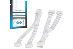 Litcessory Splitter for Philips Hue/Solo Lightstrip (2 Pack, White - Micro 6-PIN V4 / Solo Lightstrip)
