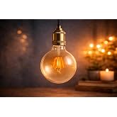 CATA CT-4286 Rustik LED Ampul G95 9W E27 Amber 2700K Vintage Filament Dekoratif Ampul 850 lm