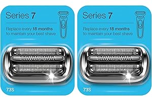 WONE 2 Pack 73S S7 Replacement Head Shaver Head Accessories Compatible with Braun Series7 Shaving Razor Head, Compatible with Braun S7 7020s, 7025s, 7085cc, 7027cs, 7071cc and 7075cc Shavers