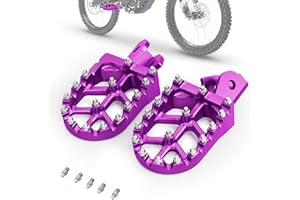 IUVWISN IUVSIWN Sur Ron Foot Pegs,Motorcycle Footpegs Wider Foot Rest Pedal 7075 Aluminum for Surron Sur Ron Light Bee X/S Talaria Sting MX3/R MX4 Talaria XXX Segway X260 X160 Electric Dirt Bike EBike Purple