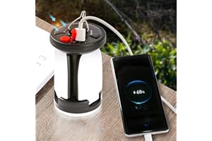 SEUTGJIE Solar Camping Lantern Rechargeable 4500mAh Emergency Power Bank 1000LM Super Bright Foldable 6 Light Modes Camping Lights for Fishing Outdoor