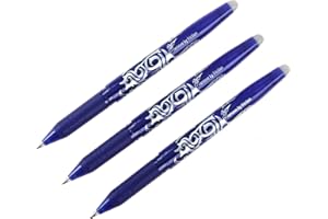 Pilot Frixion Erasable Rollerball 0.7 mm Tip, Blue, Pack of 3