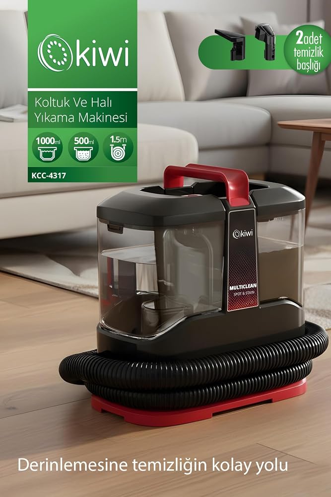 Kıwı Kcc-4317 Koltuk Ve Halı Yıkama Makinesi Siyah