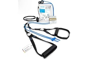 aeroSling Allenamento completo del corpo con puleggia di rinvio, ancoraggio per porta, guida video e piano di allenamento – Attrezzo fitness per casa, allenamento domestico, palestra