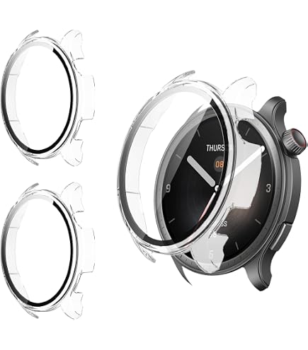 Neitra 3er-Set Schutzhülle Für Amazfit Active 2 44 Mm – Mit Displayschutz, Kratzfest, Farbig