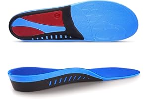 DACAT Solette ortopediche per sperone calcaneare per uomo e donna – Solette ortopediche per fascite plantare, dolore ai piedi, sperone calcaneare (Rosso L)