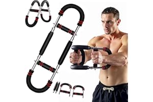 WIAZUQS Twister Arm Trainer, Chest Exerciser for Men, 70-110lbs Adjustable Chest Trainer Men, Arm Exercise Equipment, Chest Workout Equipment, Portable Spring Resistance for Home Workout