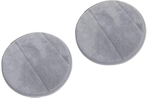 AUHOTA 2Pz Portatile Rotondo Computer Polso Gomito Pad, Aggiornato Addensato Cotone Poggia Polso Tappetini per Mouse Tastiera Cuscini Poggiapols per Ufficio Desktop Lavoro Gaming-9,8 Pollici (Grigio)