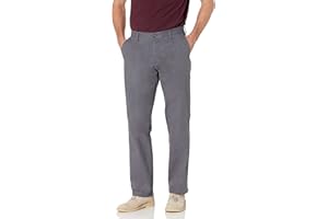 Amazon Essentials Pantalón Chino con Parte Delantera Plana Resistente a Las Arrugas y de Corte Clásico (Disponible en Tallas Grandes y Largos Especiales) Hombre