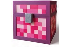 KAJAWIS Pixel Sparschwein | Spardose für Kinder | 3D Box Multicoloured | PLA-Biokunststoff | Minecraft-Stil (Pink, XL)