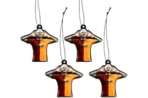 OOSHEON 4 Stück Auto Lufterfrischer,Fussball Duftbaum Auto,Rückspiegel Auto Lufterfrischer,Duftanhänger Auto,Auto Rückspiegel Hängend,Hanging Anhänger,Räucherstäbchen für Männer Frauen Geschenk