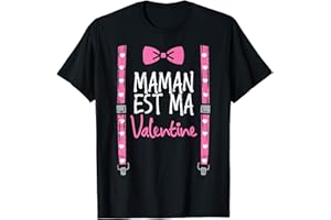 BK ST-VALENTIN T-SHIRTS ENFANTS GARÇON FILLE Maman est Ma Valentine Mignon Saint-Valentin Enfant Cadeau T-Shirt