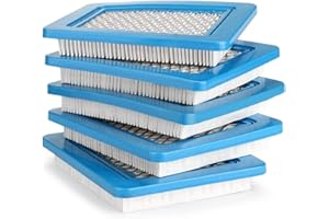 AGPTEK 5 Unidades De Repuesto para Filtros De Aire, Repuestos Resistentes para Filtros De Aire Premium para maquinas Briggs Stratton, para Cortacésped Manual y Filtro De Aire