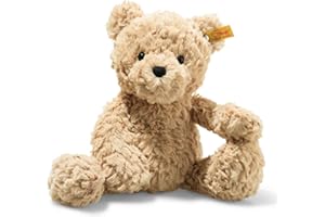 Steiff Kuscheltier Jimmy Teddybär, Süßes Stofftier mit Kunststoffaugen, Kinder, Jungen & Mädchen, Friends, Plüschtier 30 cm, Hellbraun, 113505