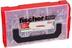 Fischer 535968 Zestaw Kołków, 210 Sztuk Wielokolorowy