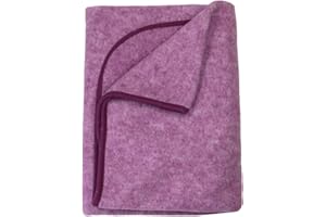 Cosilana Baby Decke Wollfleece Weinrot-Melange 139