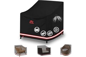 ‎TURTLE LIFE Turtle Life Abdeckung für Terrassen-Sofa, strapazierfähig, wasserabweisend, für den Innen- und Außenbereich, mit Lüftungsschlitzen, Schwarz, 79 x 94 x 76 cm