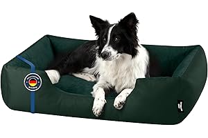 BedDog Cama Perro L - Cama para Perros - Camas Perros Mediano - Colchoneta Perro - Colchon Perro Grande en Terciopelo de Microfibra y Cordura