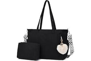 Makukke Cord Tote Bag Shopper Sac Femme Sac à bandoulière Grand sac à main Sacs à bandoulière pour le travail Bureau Voyage Shopping École
