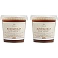 Earthbreath Buckwheat Raw Honey – 1.8kg (2 x900g) – Pure, Dark, Unheated, Unpasteurised and Unfiltered - Natural Sweetener for Cooking, Coffee, Juice, Drinks, Food