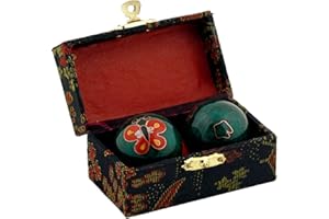 ‎ATC HANDELS GMBH ATC Handels GmbH Qigong Klangkugel 1 Paar mit Klangwerk, Meditation Kugel, Yin Yan, Qi-Gong-Kugel