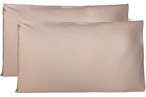 FARFALLAROSSA Kissenbezug 40x80 cm 2er Set - 100% Baumwolle, Superweicher Premium Jersey Kopfkissenbezug, Schlicht und edel im Design, Made in Italy - Taubengrau