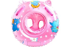 JIAHUADE Koło do pływania dla niemowląt, pomoc w pływaniu dla niemowląt, pomoc w pływaniu dla niemowląt, z siedziskiem do pływania, PCW dla małych dzieci od 6 miesięcy do 48 miesięcy