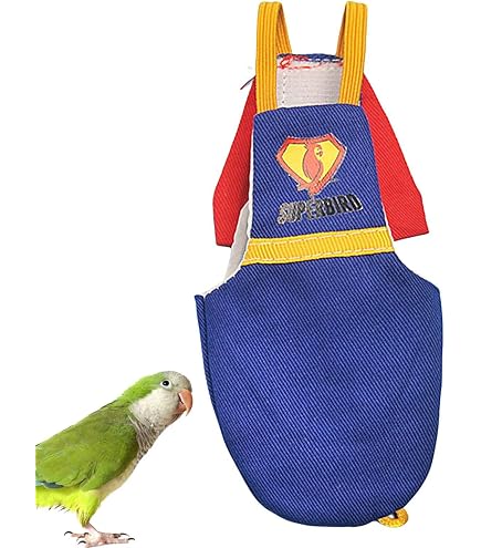 Lot De 6 Couches Réutilisables Pour Oiseaux - Perruches, Perroquets - élastique Ajustable - Lavable Imperméable - 13