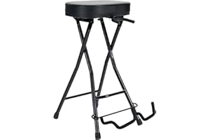 Taburete de guitarra Rocktile con soporte de guitarra