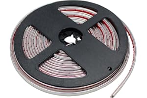 Lumonic Samoprzylepna chromowana listwa 6 mm x 5m I Chromowana dekoracyjna różdżka do samochodu, ciężarówki itp. I chromowana różdżka 6 mm, chromowana różdżka samochodowa