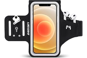 RAZOBWS 6.7 Zoll Handytasche Joggen Sportarmband für Telefon mit Kopfhörertasche, Handyhalterung Joggen mit iPhone 15/14/13/12/11 Pro Max Plus Samsung Galaxy Xiaomi Joggen Handytasche für Running