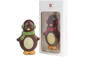 CHOCOLISSIMO - Czekolada bożonarodzeniowa – pingwin z czekolady – słodycze bożonarodzeniowe, czekoladowy prezent na Boże Narodzenie, Mikołajki, dla dzieci, dziewcząt, chłopców, mężczyzn, mężczyzn