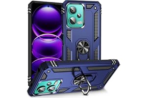 Max Power Digital Funda para móvil Xiaomi Redmi Note 12s con Anillo Giratorio 360 Metálico Imán Carcasa Magnética Rígida Antigolpes Resistente Soporte Bumper Case (Xiaomi Redmi Note 12s, Azul)