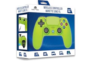 Freaks And Geeks - Wireless Bluetooth Controller for Playstation PS4/PS3/PC - Flashy green