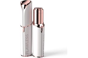 ‎FINISHING TOUCH FLAWLESS Finishing Touch Flawless Face Damenbart- & Gesichtshaarentferner, Schmerzfreier Gesichtshaarentferner für empfindliche Haut, schmerzfreier Damenrasierer für das Gesicht - inkl. Batterie, Weiß