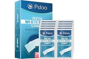 PDOO Professional Teeth Whitening Strips 20 Count - Enamel Safe, Fast Results in 7 Days, Dentist-Recommended Whitening Kit for Sensitive Teeth, at-Home Teeth Stain Removal for Coffee & Wine Lovers - 4