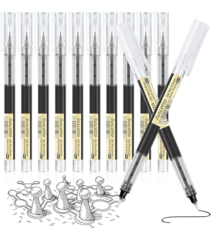 Muji Juego De 5 Bolígrafos De Tinta De Gel No Tóxico De 0,38 Mm/0,5