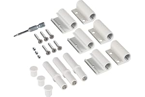 Windhager aluminiumgångjärn för dörrar - vit - 3‑pack