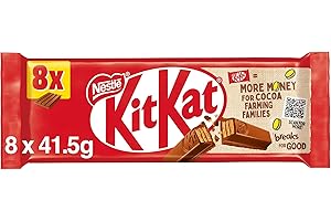 4 Finger Milk Chocolate Chunky KitKat Bar Bumper Multipack, 8 x 41.5 g 8 Bars x 41.5g 32g 4 Pack