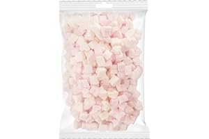 ‎NASCHLABOR Candy Bar | Großpackung Marshmallow Herzen weiß, rosa 1kg | ca. 260 Stück pro Beutel | Hochzeit | Babyshowerparty Deko | Herzform Marshmallows | himmlisch weiche Marshmallow Herzen