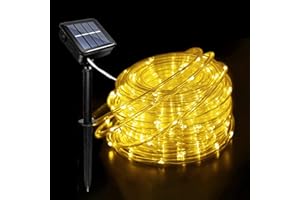 ACXILEXY LED Solar String Lights Zewnętrzne 10M 100 Leds Solar String Tube Światła z 8 trybami IP65 Wodoodporne lampy miedziane do ogrodu Patio Christmas Decor