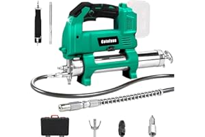 Catolsss Pistolet à graisse sans fil pour batterie Makita 18 V, tuyau haute pression de 100 cm, 12000 PSI, pression électrique, pour camions, fermes, construction et bricolage (sans batterie)