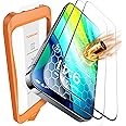 TORRAS [Full Screen Tempered Glass for iPhone 15 Pro Screen Protector 8FT Military Shatterproof [9H Anti-Scratch] [No Bubbles No Dust] Longest Durable Screen Protector for iPhone 15 Pro Glass 2 Pack