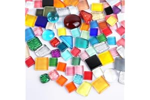 ENUTROF Perle e Ciottoli in Vetro Ciottoli di Vetro Gemme Pietre Decorative Pietre Colorate ca.240g 7-18mm per Matrimoni Fai da Te Decorazione Acquario Vasi Decorazione Ciotole da Giardino (Colore C)