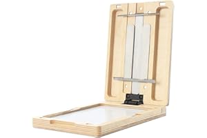 New Wave U.Go Plein Air Anywhere Pochade Box, Ultra Lightweight Baltic Birch Wood with Stainless Steel and Aluminum Construction, Small Measures 6 x 8 x 1.25 Inches (00703)