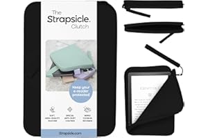 Strapsicle Pochette in silicone per Kindle ed e-reader, borsa multiuso per telefono, portafoglio e chiavi, adatta per Kindle da 6", Kobos, Nook, Paperwhite da 6", iPad Mini 6, rivestimento
