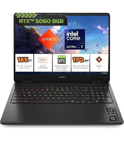 HP Omen, Intel Core Ultra 9 285H, 8GB RTX 5070, 32GB DDR5, 1TB SSD