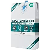 Integral Waterproof Mattress Cover with Zip, 135 x 190 x 20 cm | Mattress Protector Anti Dust Mite and Anti Bed Bug Oeko-Tex