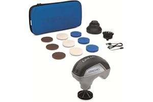 Dremel PC10 Versa Rotante Kit con 1 Utensile Rotativo, 9 Dischi, 1 Spazzola con Setole e 1 Paraspruzzi per Pulizia più Rapida e Semplice, 3.6 V, Grau/Schwarz
